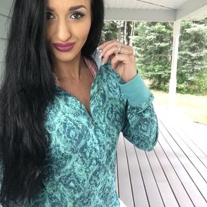 Columbia titanium teal pullover lightweight jacket